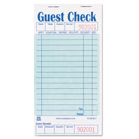 AmerCareRoyal® Guest Check Book, 15 Lines, One-Part (No Copies), 3.5 x 6.7, 50 Forms/Pad, 50 Pads/Carton Guest Checks - Office Ready