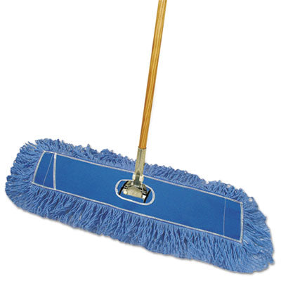 Boardwalk® Dry Mopping Kit, 24 x 5 Blue Synthetic Head, 60