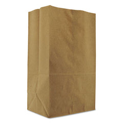 General Grocery Paper Bags, 57 lbs Capacity, 1/8 BBL, 10.13"w x 6.75"d x 14.38"h, Kraft, 500 Bags