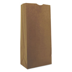 General Grocery Paper Bags, 40 lbs Capacity, #25, 8.25"w x 5.25"d x 18"h, Kraft, 500 Bags