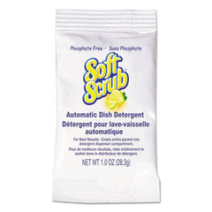 Soft Scrub® Automatic Dish Detergent - Single Use Packaging, Lemon Scent, Powder, 1 oz. Packet, 200/Carton