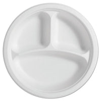 Chinet® PaperPro® Naturals® Molded Fiber Dinnerware, 3-Compartment, 10.25