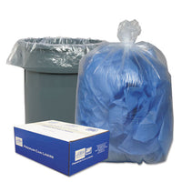 Classic Clear Linear Low-Density Can Liners, 56 gal, 0.9 mil, 43