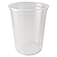 Fabri-Kal® Microwavable Deli Containers, 32 oz, 4.6 Diameter x 5.6 h, Clear, Plastic, 500/Carton Takeout Food Containers - Office Ready