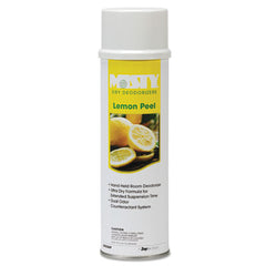 Misty® Handheld Air Deodorizer, Lemon Peel, 10 oz Aerosol Spray, 12/Carton