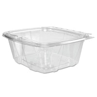 Dart® ClearPac® SafeSeal™ Tamper-Resistant, Tamper-Evident Containers, Tamper-Evident Containers, Flat Lid, 32 oz, 6.4 x 2.6 x 7.1, Clear, 100/Bag, 2 Bags/CT Food Containers-Takeout Clamshell, Plastic - Office Ready