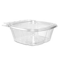 Dart® ClearPac® SafeSeal™ Tamper-Resistant, Tamper-Evident Containers, Tamper-Evident Containers, Flat Lid, 12 oz, 4.9 x 2 x 5.5, Clear, 100/Bag, 2 Bags/Carton Food Containers-Takeout Clamshell, Plastic - Office Ready