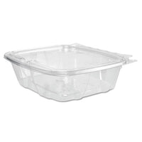 Dart® ClearPac® SafeSeal™ Tamper-Resistant, Tamper-Evident Containers, Tamper-Evident Containers, Flat Lid, 24 oz, 6.4 x 1.9 x 7.1, Clear, 100/Bag, 2 Bags/CT Food Containers-Takeout Clamshell, Plastic - Office Ready