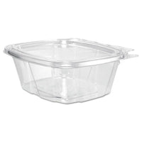 Dart® ClearPac® SafeSeal™ Tamper-Resistant, Tamper-Evident Containers, Tamper-Evident Containers, Flat Lid, 16 oz, 4.9 x 2.5 x 5.5, Clear, 100/Bag, 2 Bags/CT Food Containers-Takeout Clamshell, Plastic - Office Ready