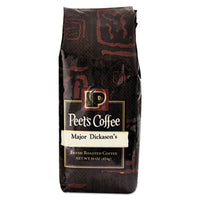 Peet's Coffee & Tea® Coffee, Major Dickason's Blend, Ground, 1 lb Bag Coffee, Bulk Ground - Office Ready