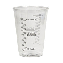 Dart® Plastic Medical & Dental Cups, 10 oz, Clear, Graduated, 50/Bag, 20 Bags/Carton