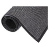 Crown Needle-Rib™ Wiper/Scraper Mat, Polypropylene, 48 x 72, Gray Mats-Wiper Mat - Office Ready