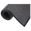 Crown Needle-Rib™ Wiper/Scraper Mat, Polypropylene, 36 x 60, Gray Mats-Wiper Mat - Office Ready