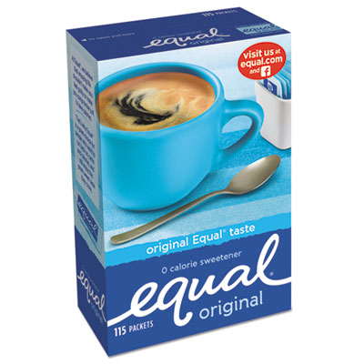 Equal® Zero Calorie Sweetener, 1 g Packet, 115/Box Coffee Condiments-Sweetener - Office Ready