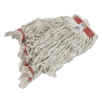Rubbermaid® Commercial Swinger Loop® Wet Mop Heads, Cotton/Synthetic, White, Large, 6/Carton Wet Mop Heads - Office Ready