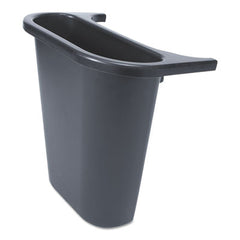 Rubbermaid® Commercial Saddle Basket™ Recycling Bin, Plastic, Black