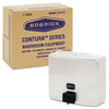Bobrick Contura™ Surface-Mounted Liquid Soap Dispenser, 40 oz, 7 x 3.31 x 6.13, Stainless Steel Satin Liquid Soap Dispensers, Manual - Office Ready