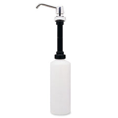 Bobrick Contura™ Lavatory-Mounted Soap Dispenser, 34 oz, 3.31 x 4 x 17.63, Chrome/Stainless Steel