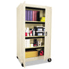 Alera® Assembled Mobile Storage Cabinet, with Adjustable Shelves 36w x 24d x 66h, Putty Office & All-Purpose Storage Cabinets - Office Ready