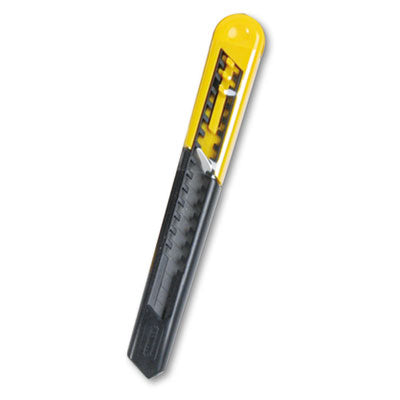 Stanley® 9mm QuickPoint™ Knife, Yellow/Gray Knives-Snap Blade Utility/Box Cutter - Office Ready