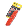 Stanley® Self-Retracting Safe Utility Knife, Red Orange Knives-Retractable Utility/Box Cutter - Office Ready