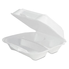 Dart Foam Container, 8W x 8L, White, 200 ct