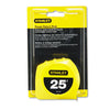 Stanley Bostitch® Tape Rule, Plastic Case, 1" x 25ft, Yellow Tape Measures-Locking Rule - Office Ready