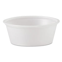 Dart® Polystyrene Portion Cups, 1.5 oz, Translucent, 2,500/Carton Portion Cups, Plastic - Office Ready