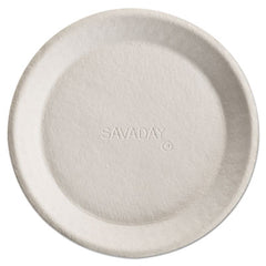 Chinet® Savaday® Molded Fiber Dinnerware, 10", Cream, 500/Carton