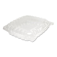 Dart® ClearSeal® Hinged-Lid Plastic Containers, 8.31 x 8.31 x 2, Clear, 125/Bag, 2 Bags/Carton