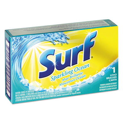 Surf?« Sparkling Ocean HE Powder Detergent - Vend Pack, 1 Load Vending Machines Packets, 100/Carton Laundry Detergents - Office Ready