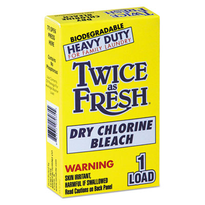 Twice as Fresh® Powdered Chlorine Bleach - Vend Pack, 1 load, 100/Carton Bleach - Office Ready