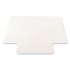 deflecto® EconoMat® Non-Studded All Day Use Chair Mat for Hard Floors, 45 x 53, Wide Lipped, Clear Mats-Chair Mat - Office Ready