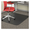 deflecto® EconoMat® Occasional Use Chair Mat for Commercial Flat Pile Carpeting, 46 x 60, Rectangular, Black Mats-Chair Mat - Office Ready