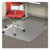 deflecto® EconoMat® Occasional Use Chair Mat for Commercial Flat Pile Carpeting, Low Pile Carpet, Flat, 36 x 48, Lipped, Clear Mats-Chair Mat - Office Ready