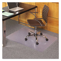 ES Robbins® EverLife® Light Use Chair Mat for Flat Pile Carpet, 36 x 44, Clear