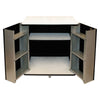 Vertiflex® Refreshment Stand, Engineered Wood, 9 Shelves, 29.5" x 21" x 33", White/Black Beverage/Refreshment Stations - Office Ready