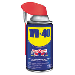 WD-40® Smart Straw® Spray Lubricant, 8 oz Aerosol Can, 12/Carton