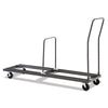 Alera® Chair/Table Cart, Metal, 600 lb Capacity, 20.86" x 50.78" to 72.04" x 43.3", Black Chair/Table Carts - Office Ready