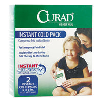 Curad® Instant Cold Pack, 5 x 6, 2/Box Hot & Cold Pads/Packs-Use Once Cold Pack - Office Ready