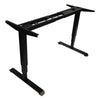 Alera® AdaptivErgo® Sit-Stand Three-Stage Electric Height-Adjustable Table Base with Memory Controls, 48.06" x 24.35" x 25" to 50.7",Black Communal-Work & Training Table Bases/Legs - Office Ready