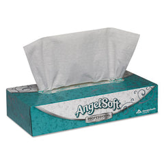 Georgia Pacific® Professional Angel Soft ps® Premium White Facial Tissue, 2-Ply, White, 100 Sheets/Flat Box, 30 Boxes/Carton