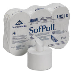 Georgia Pacific® Professional SofPull® High Capacity Center-Pull Tissue, Septic Safe, 2-Ply, White, 1000 Sheets/Roll, 6 Rolls/Carton