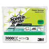Scotch-Brite™ PROFESSIONAL Power Sponge 3000, 2.8 x 4.5, 0.6" Thick, Blue/Teal, 5/Pack Sponges-Scrub Sponge - Office Ready