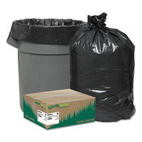 Earthsense® Commercial Linear Low Density Recycled Can Liners, 45 gal, 1.25 mil, 40