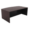 Alera® Valencia™ Series Bow Front Desk Shell, 71" x 41.38" x 29.63", Espresso Desks-Desk Shells - Office Ready