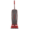 Oreck Commercial Upright Vacuum, 12" Cleaning Path, Red/Gray Upright Vacuum Cleaners - Office Ready