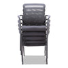 Alera® Mesh Guest Stacking Chair, 26" x 25.6" x 36.2", Black Chairs/Stools-Guest & Reception Chairs - Office Ready
