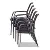 Alera® Mesh Guest Stacking Chair, 26" x 25.6" x 36.2", Black Chairs/Stools-Guest & Reception Chairs - Office Ready