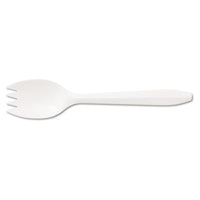 Boardwalk® Mediumweight Polypropylene Cutlery, Spork, White, 1000/Carton Utensils-Disposable Spork - Office Ready